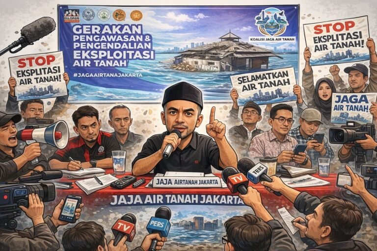 JATA Deklarasi, Desak Hentikan Eksploitasi Air Tanah Jakarta