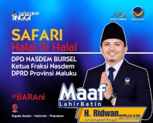 Safari Halal Bi Halal Lasongkok Tinggi Bantu Penyelesaian Masjid di Desa Waepandan