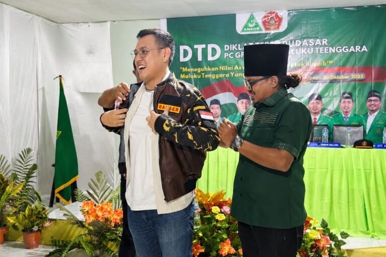 Wakil Bupati Malra Resmi Jadi Anggota Kehormatan GP-Ansor Maluku