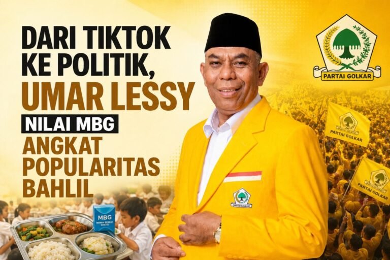 Dari TikTok ke Politik, Umar Lessy Nilai MBG Angkat Popularitas Bahlil